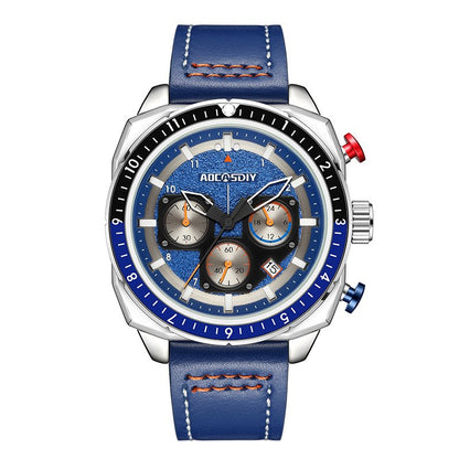 Wasserdichte Luxus-Sport-Quarzuhr mit Chronograph