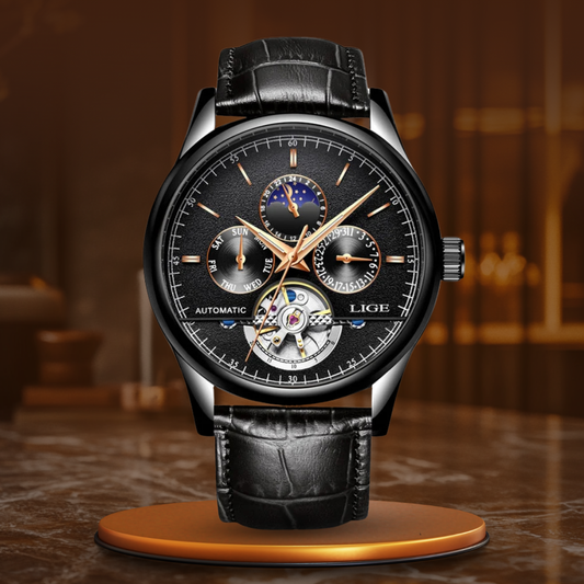 Automatik-Uhr mit mechanischem Tourbillon