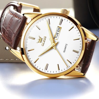 Luxus-Business-Lederuhr